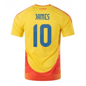 Fotbalové Dres Kolumbie James Rodriguez #10 Domácí Oblečení Copa America 2024 Krátký Rukáv